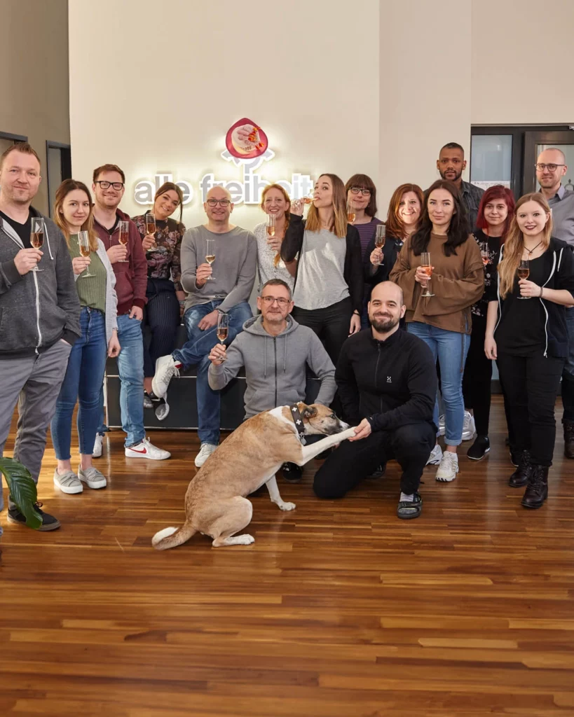 Gruppenfoto Agentur Feier