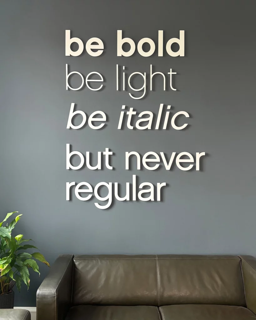 alle freiheit Motto an der Wand