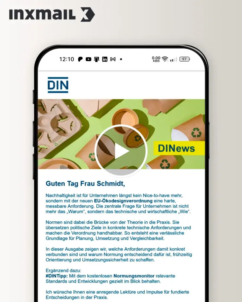 Arbeitsprobe alle freiheit DIN Newsletter Beispiel 2026